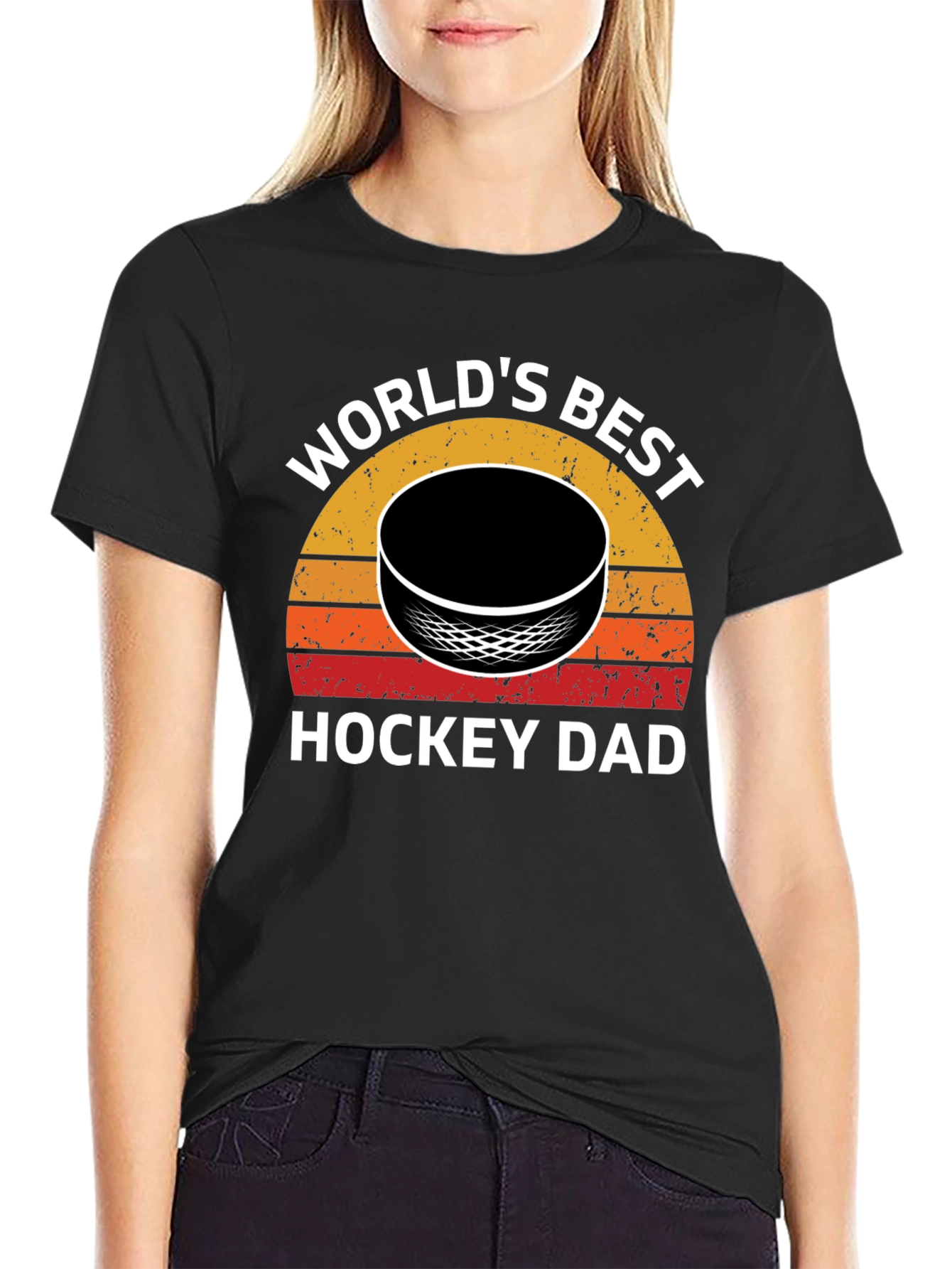 Worlds Best Hockey Dad T-Shirt