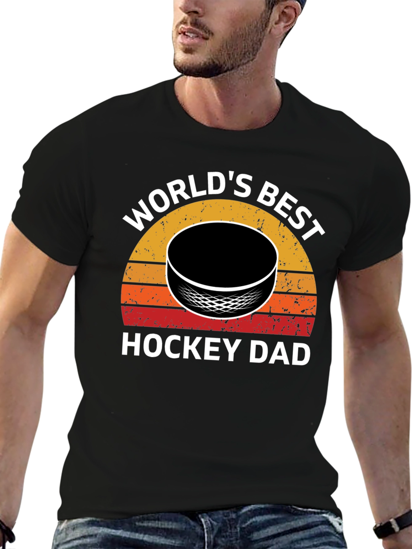 Worlds Best Hockey Dad T-Shirt