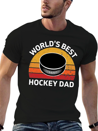 Worlds Best Hockey Dad T-Shirt