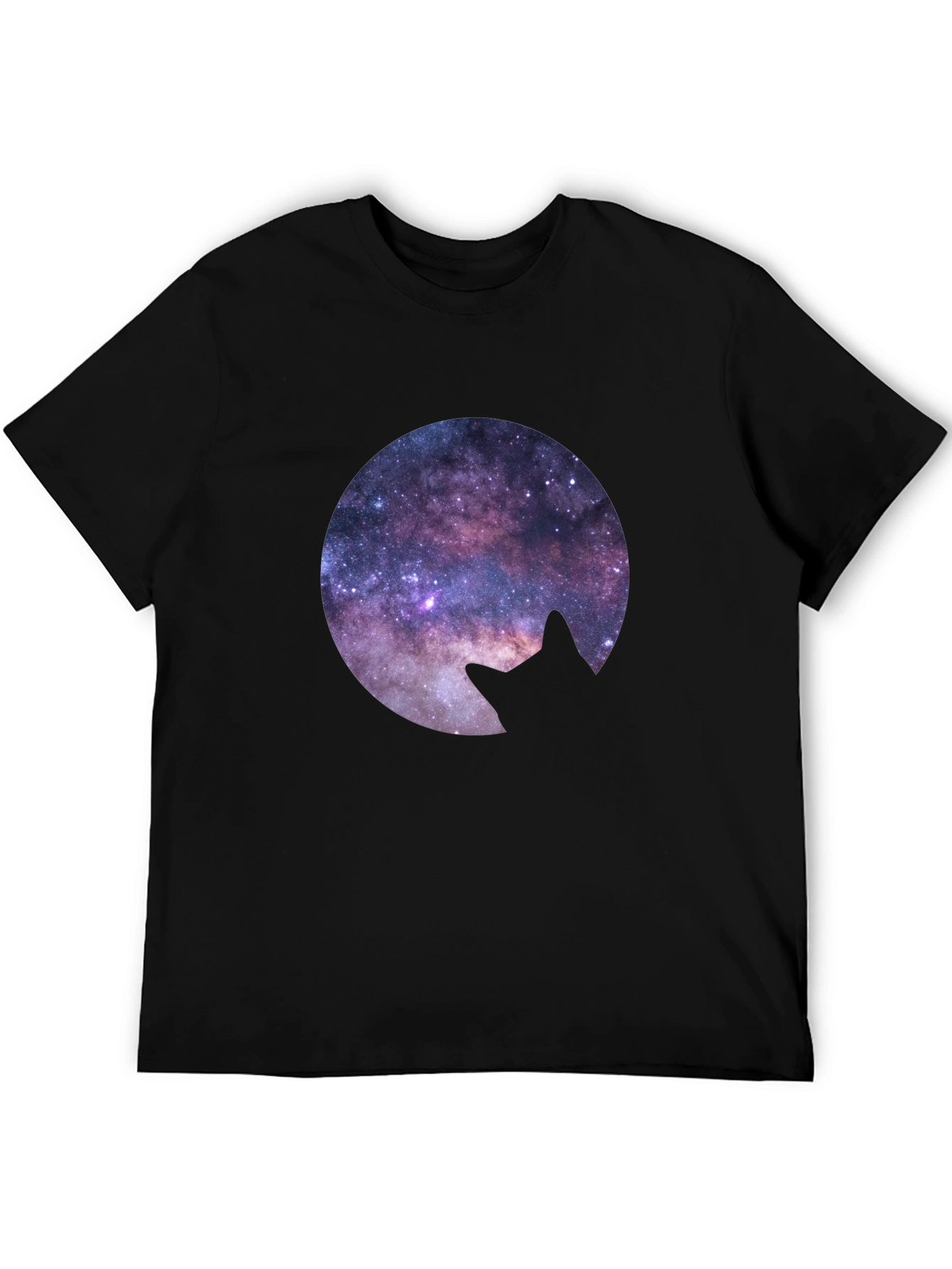 Cosmic Cat Silhouette T-Shirt
