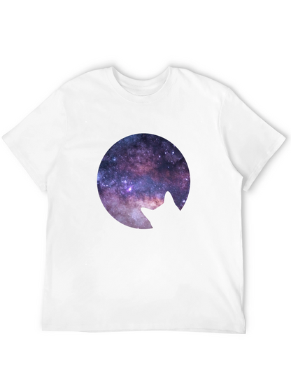 Cosmic Cat Silhouette T-Shirt