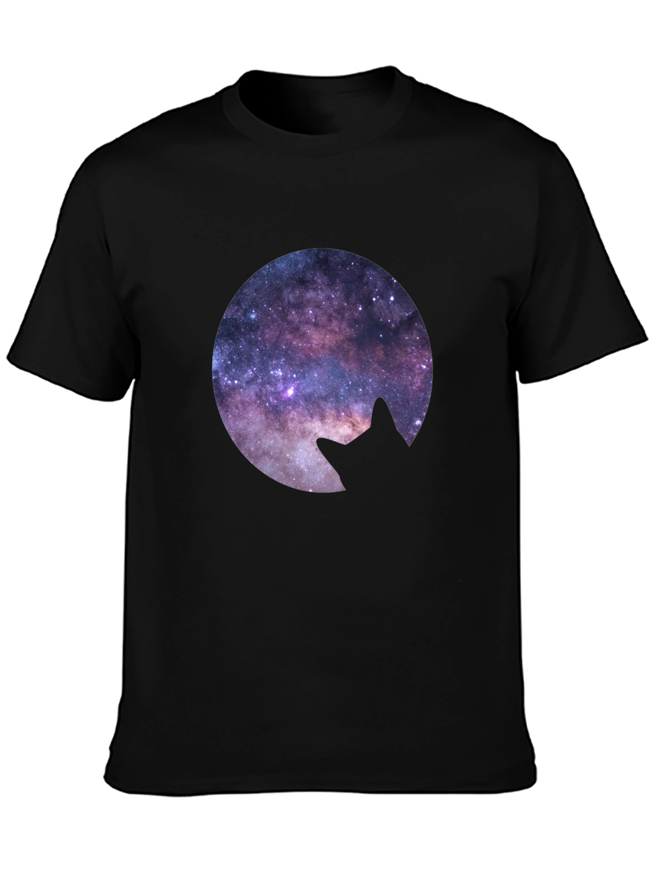 Cosmic Cat Silhouette T-Shirt