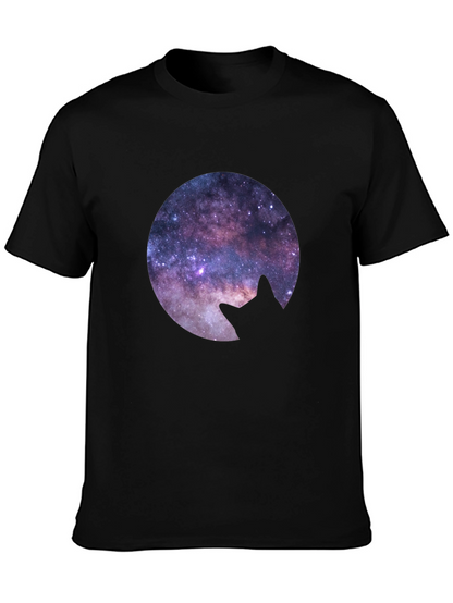 Cosmic Cat Silhouette T-Shirt