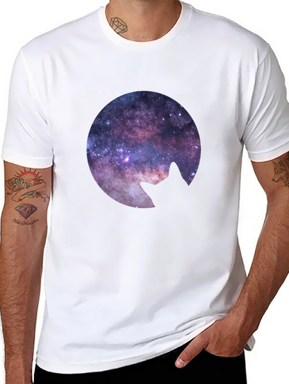 Cosmic Cat Silhouette T-Shirt