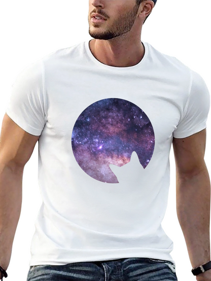 Cosmic Cat Silhouette T-Shirt