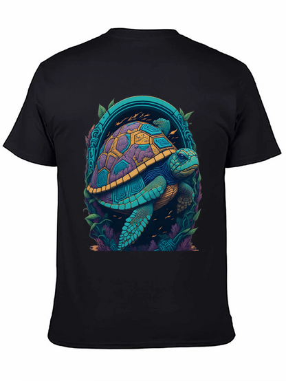 Turtle Graphic Tee - Vivid Sea Life Design