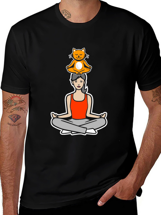 Yoga Cat T-Shirt - Zen Master Tee