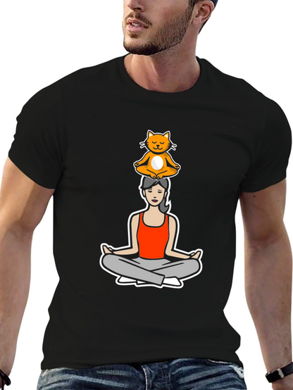 Yoga Cat T-Shirt - Zen Master Tee