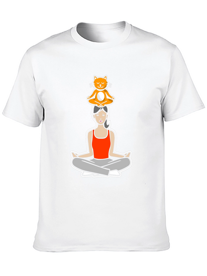 Yoga Cat T-Shirt - Zen Master Tee