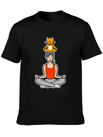 Yoga Cat T-Shirt - Zen Master Tee