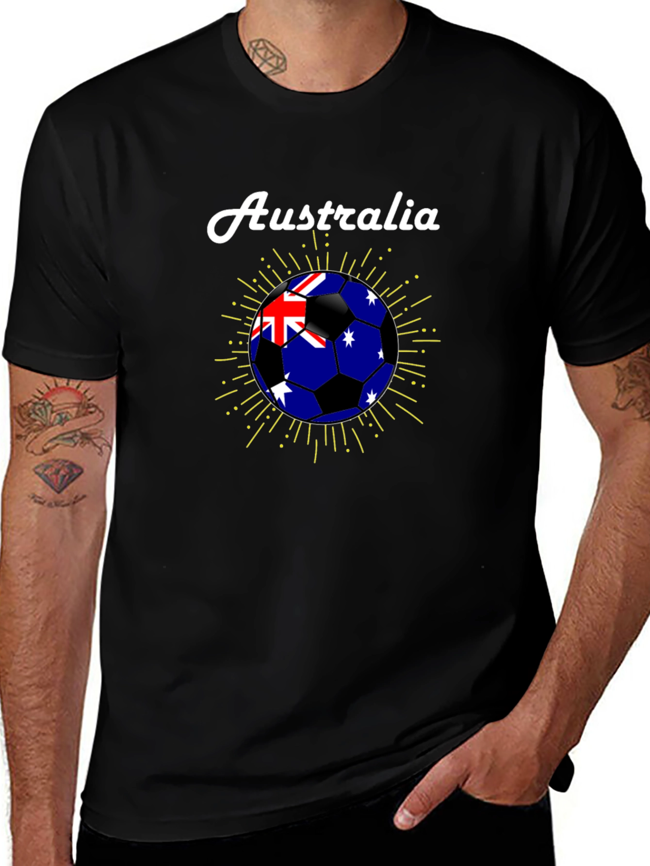 Australia Soccer Ball Graphic T-Shirt