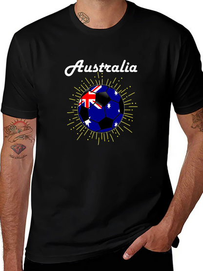 Australia Soccer Ball Graphic T-Shirt