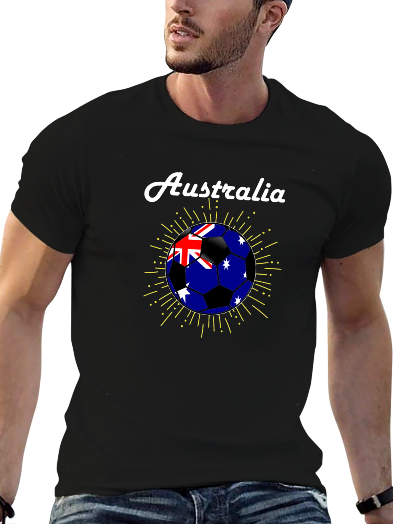 Australia Soccer Ball Graphic T-Shirt