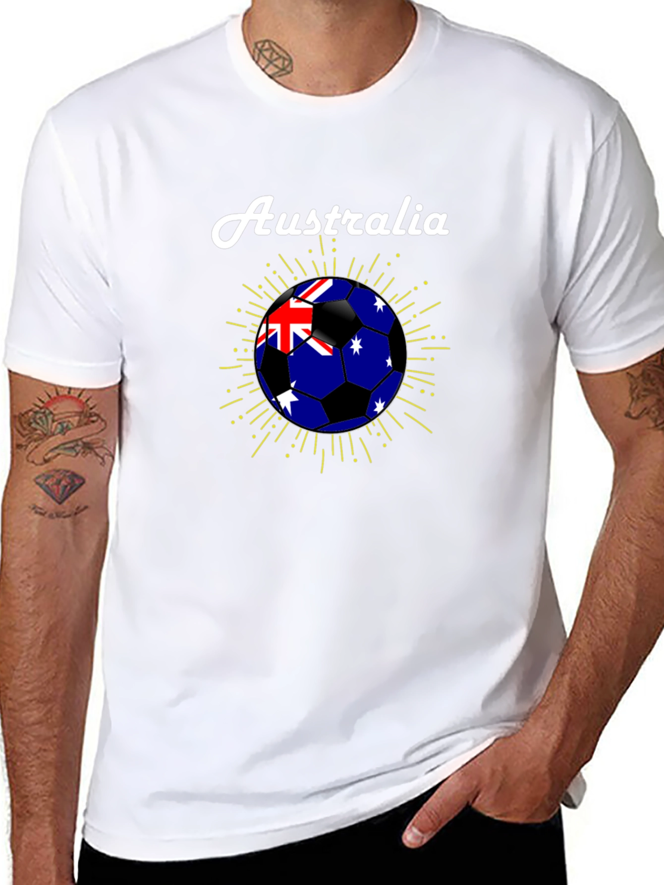 Australia Soccer Ball Graphic T-Shirt