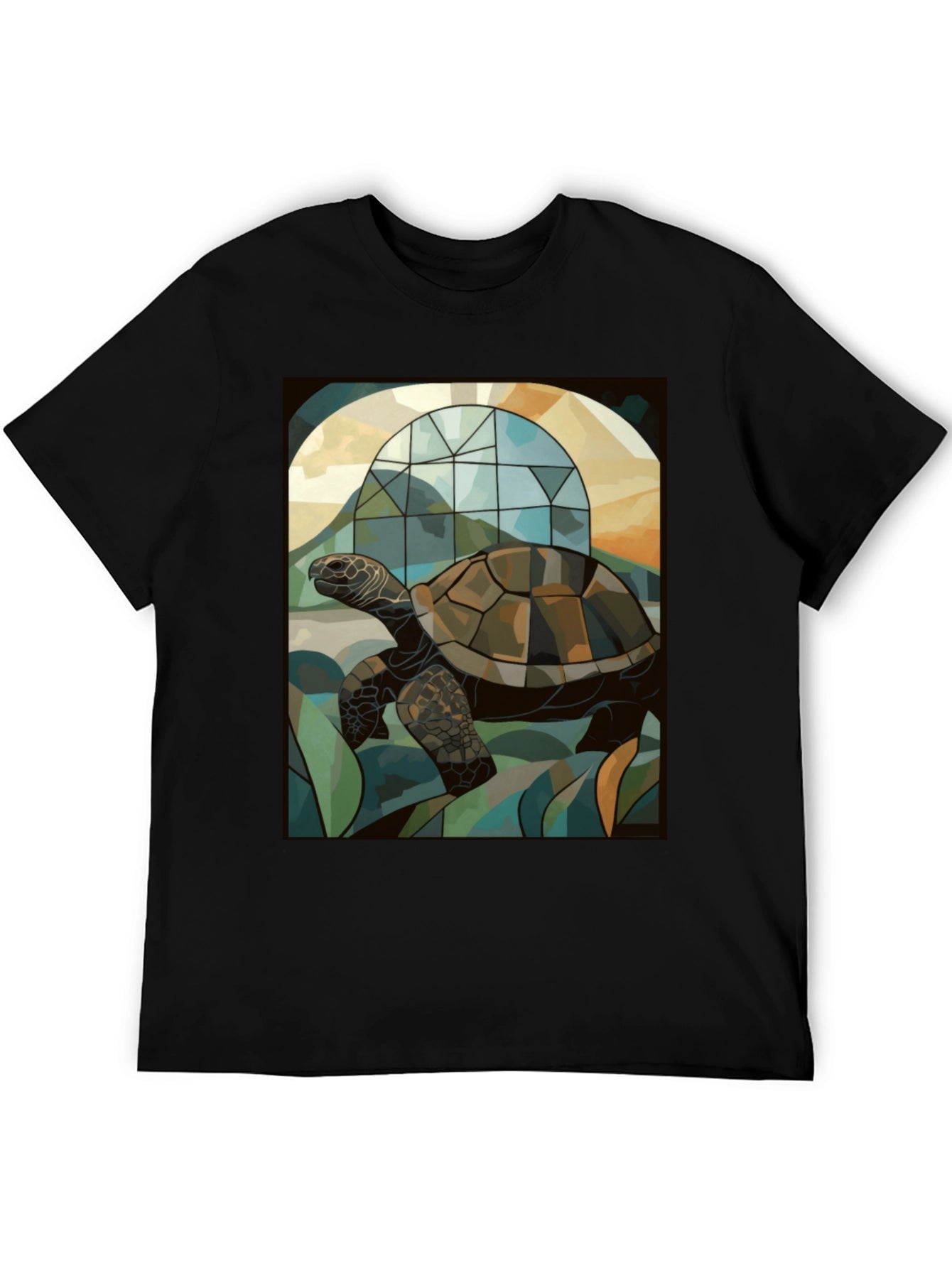 Turtle Stained Glass Graphic T-Shirt