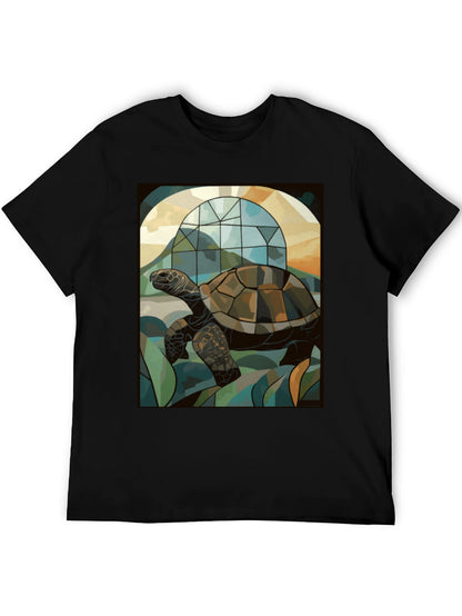 Turtle Stained Glass Graphic T-Shirt