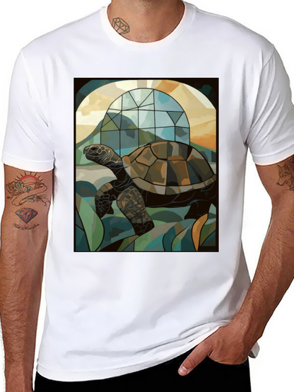 Turtle Stained Glass Graphic T-Shirt