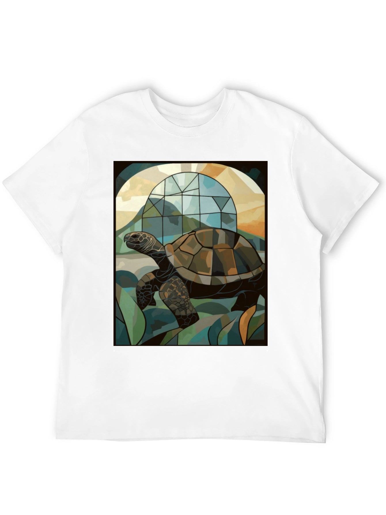 Turtle Stained Glass Graphic T-Shirt