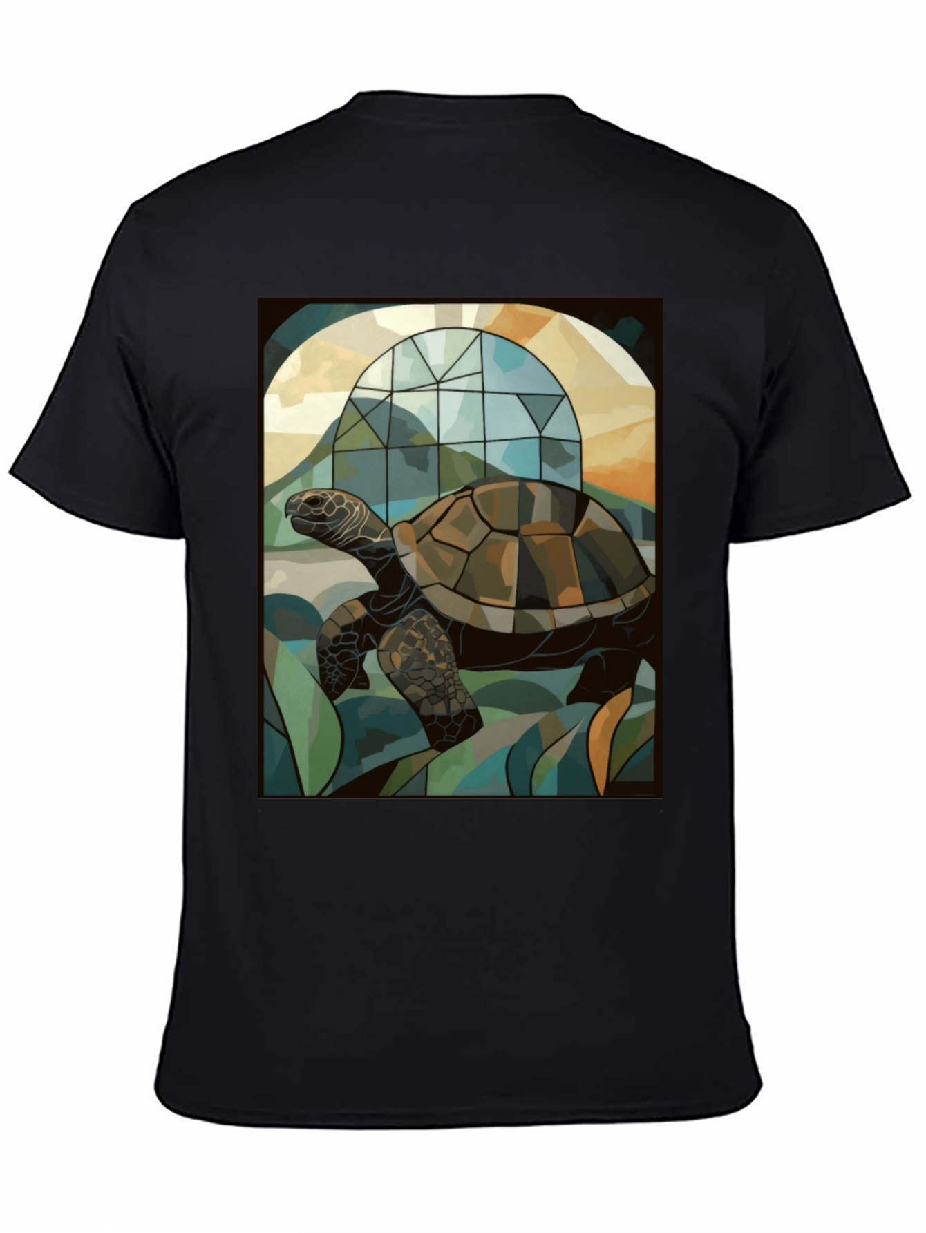 Turtle Stained Glass Graphic T-Shirt