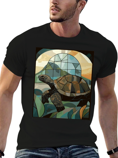 Turtle Stained Glass Graphic T-Shirt