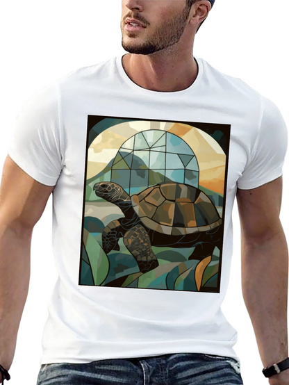 Turtle Stained Glass Graphic T-Shirt