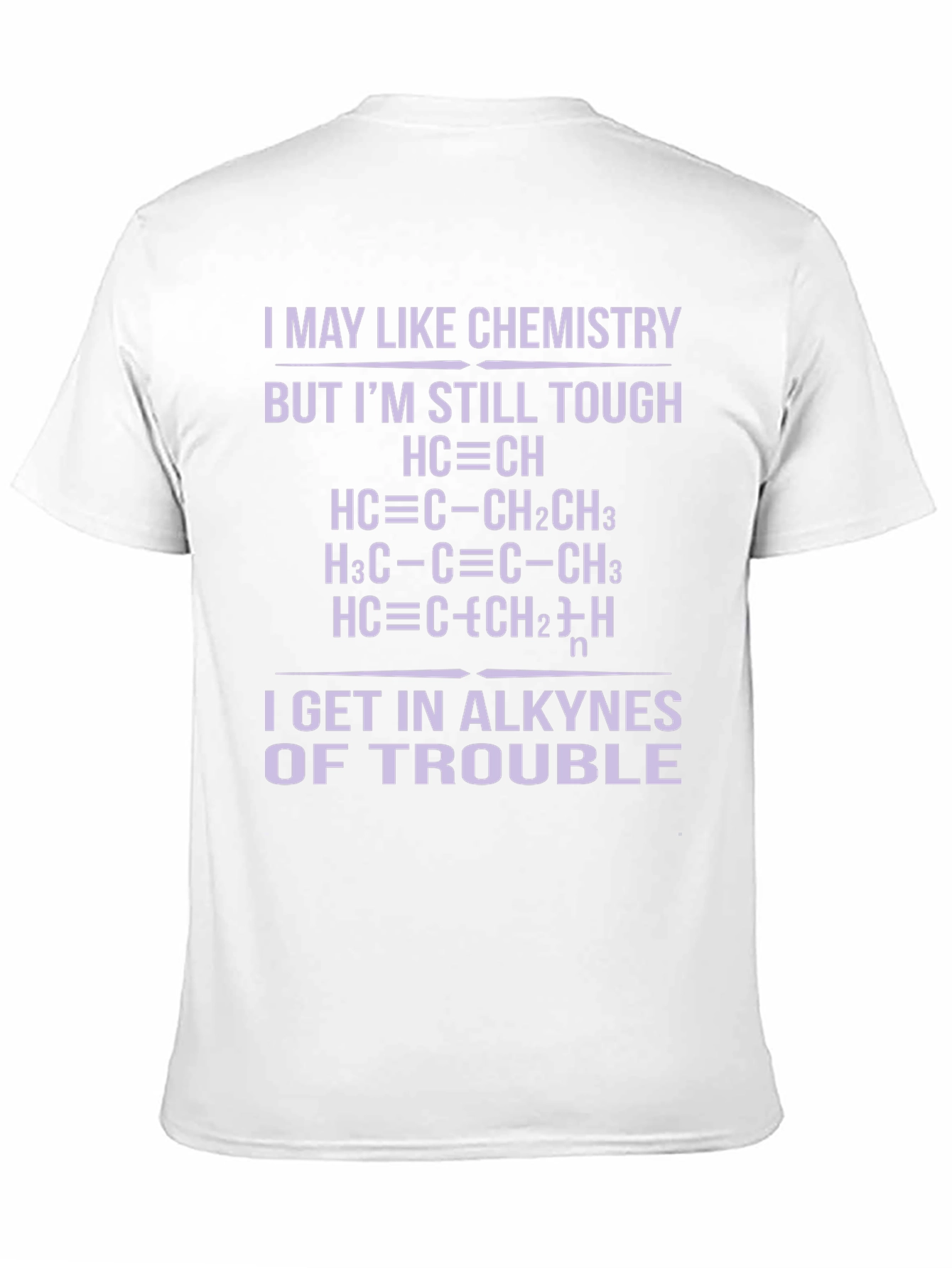 Chemistry Pun T-Shirt - Alkyne Trouble