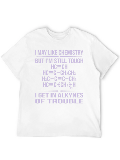 Chemistry Pun T-Shirt - Alkyne Trouble