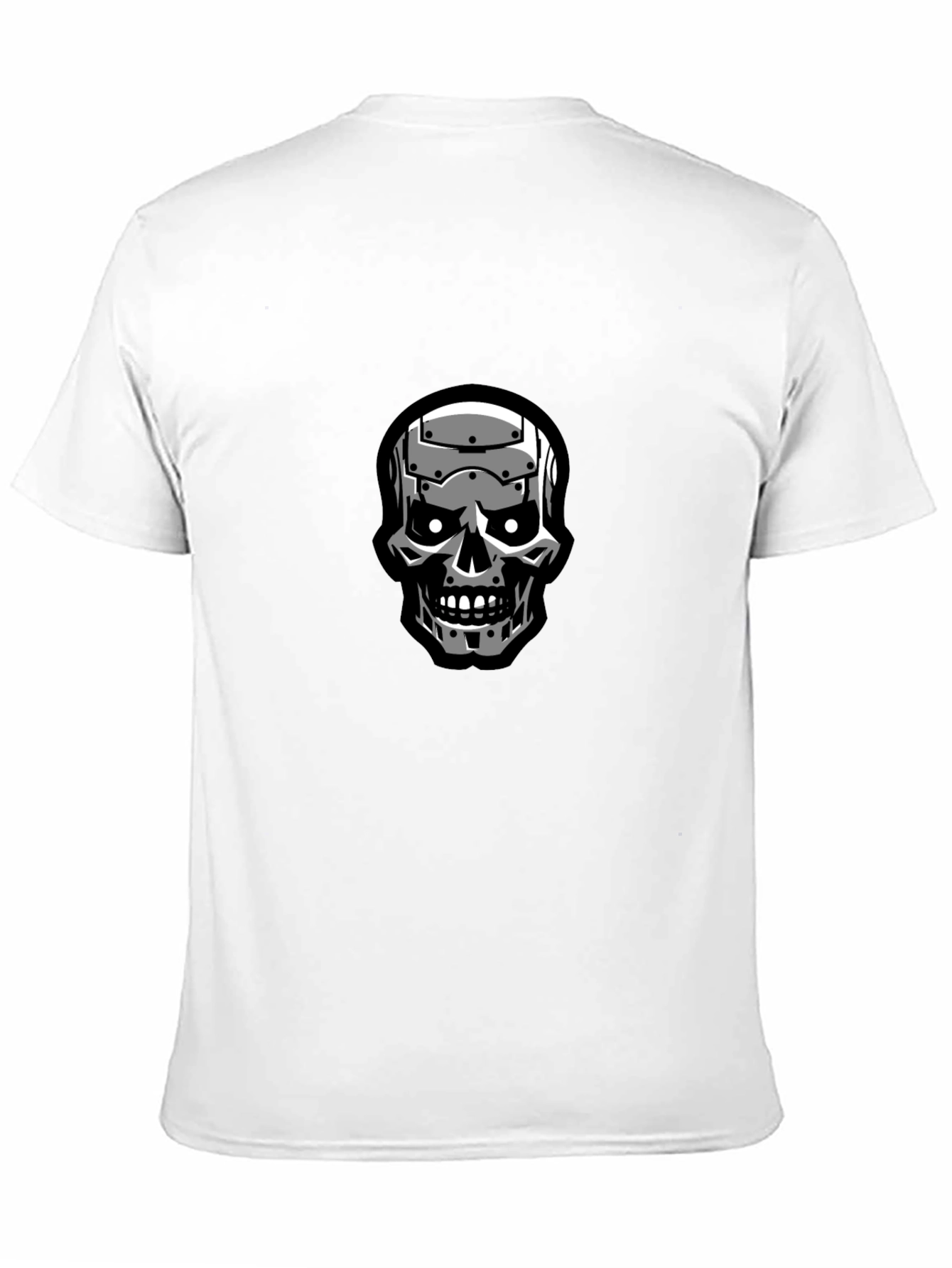 Terminator Skull Graphic Black T-Shirt