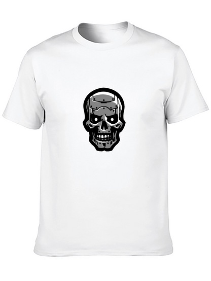 Terminator Skull Graphic Black T-Shirt
