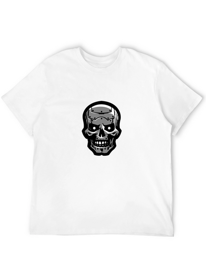 Terminator Skull Graphic Black T-Shirt