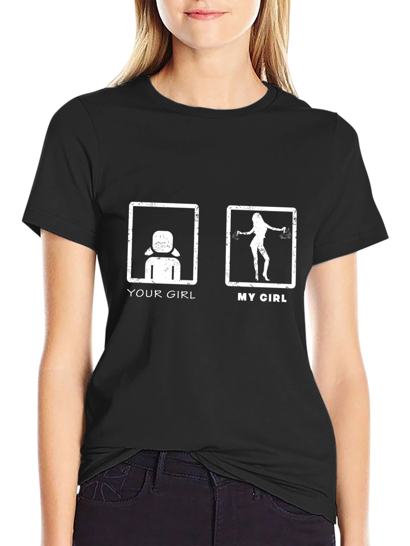Your Girl vs. My Girl Graphic T-Shirt