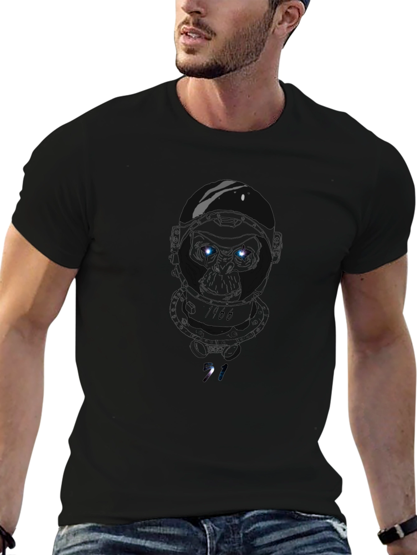 Astronaut Ape 1966 Graphic T-Shirt