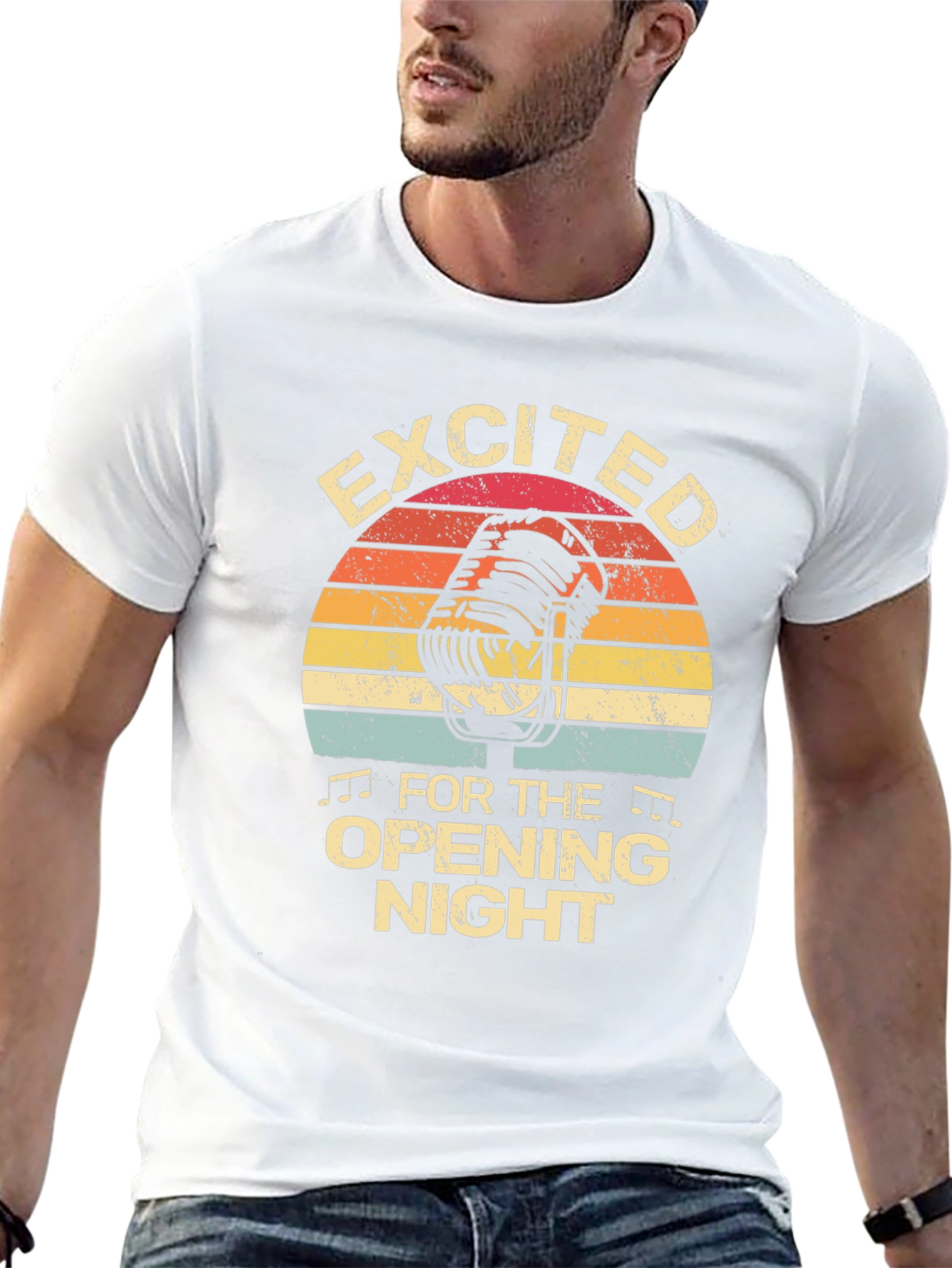 Excited For Opening Night Black T-Shirt