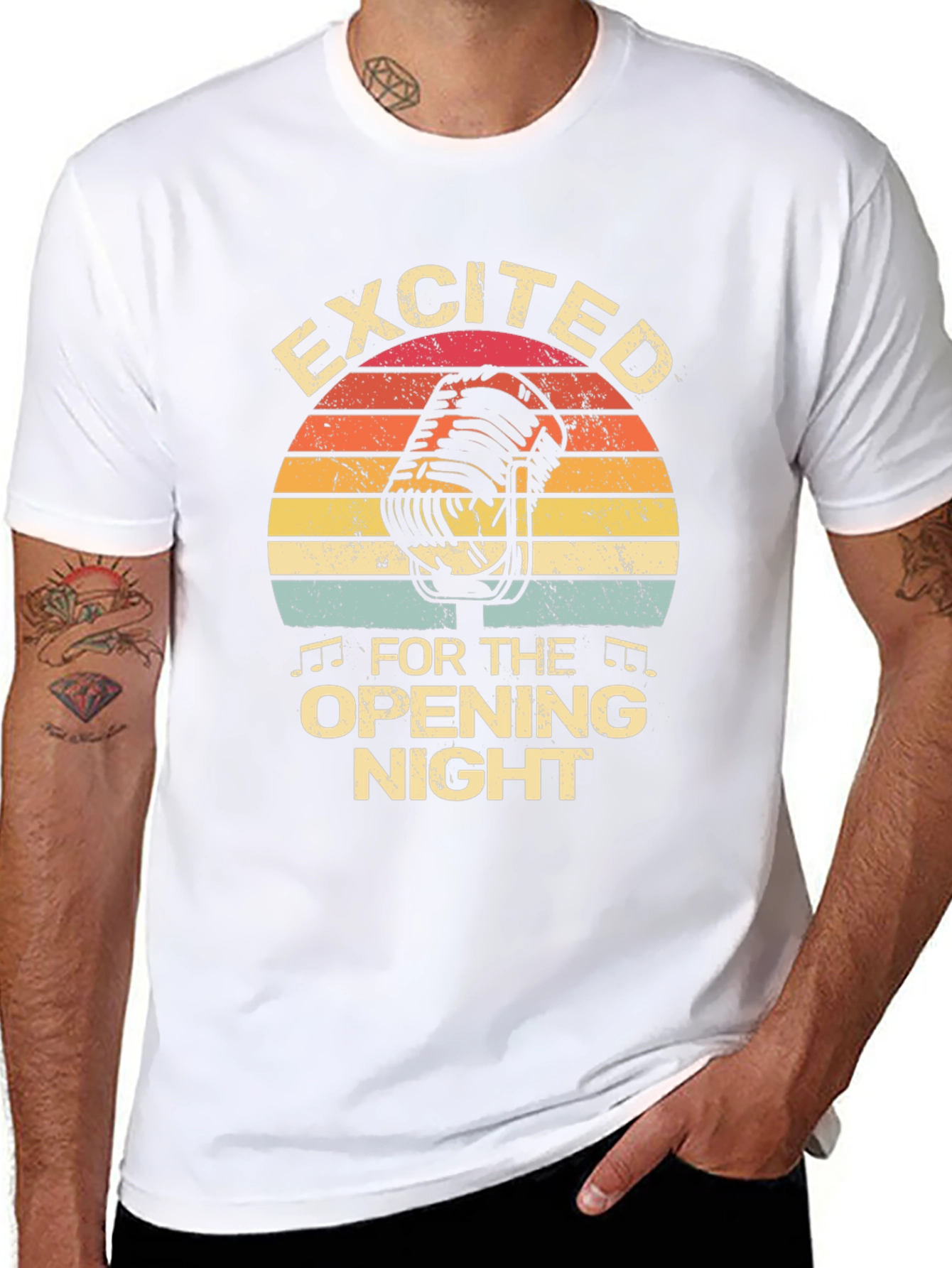 Excited For Opening Night Black T-Shirt