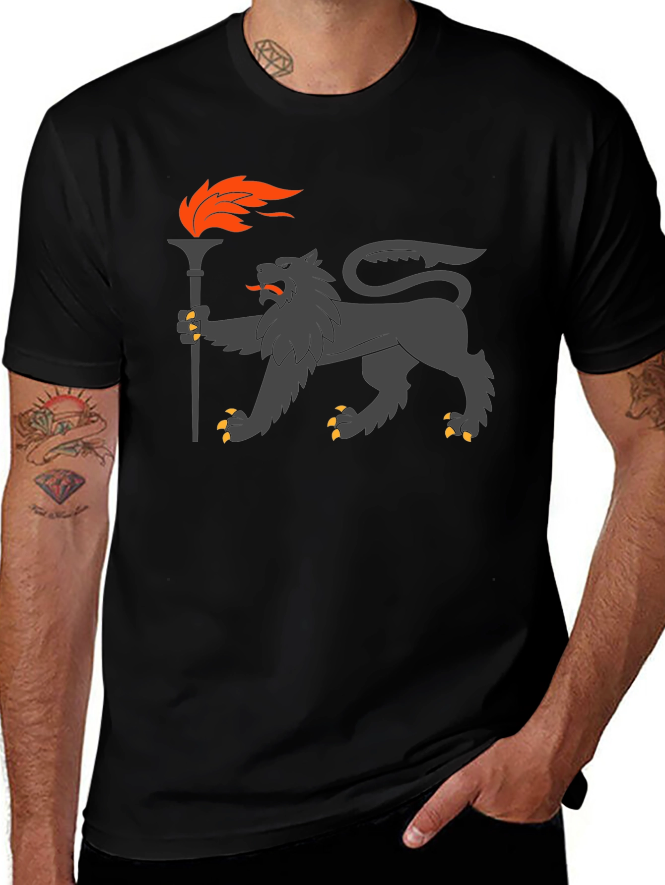 Lion Torchbearer Graphic Tee