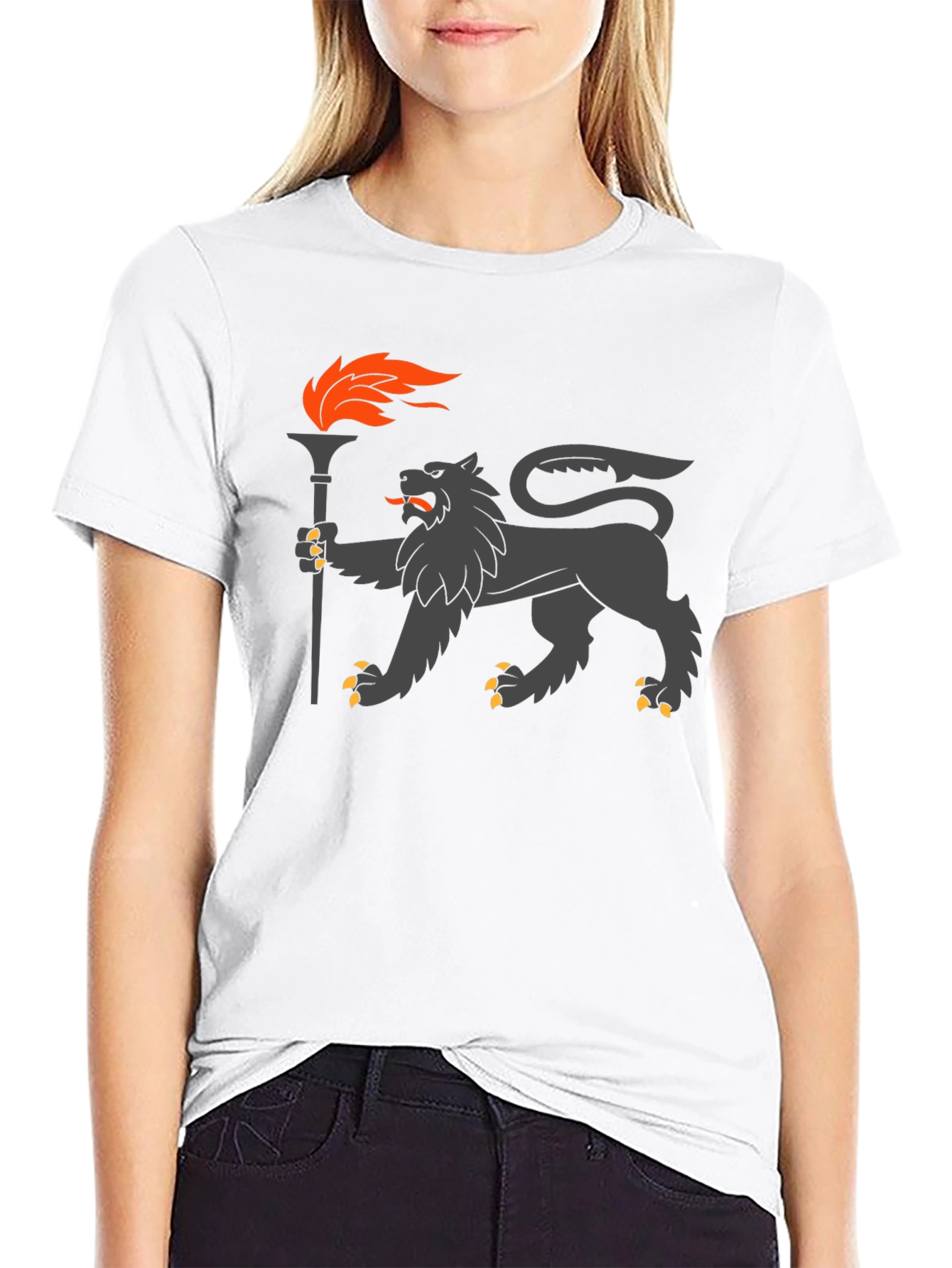 Lion Torchbearer Graphic Tee