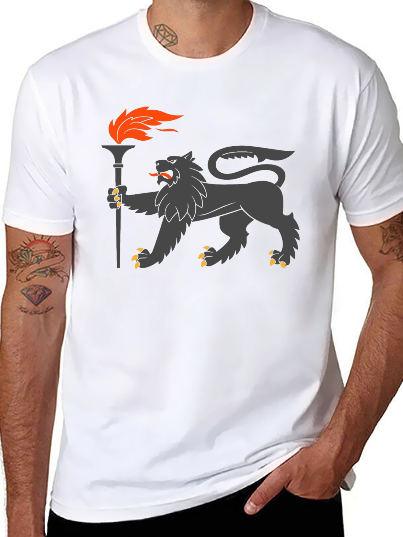 Lion Torchbearer Graphic Tee