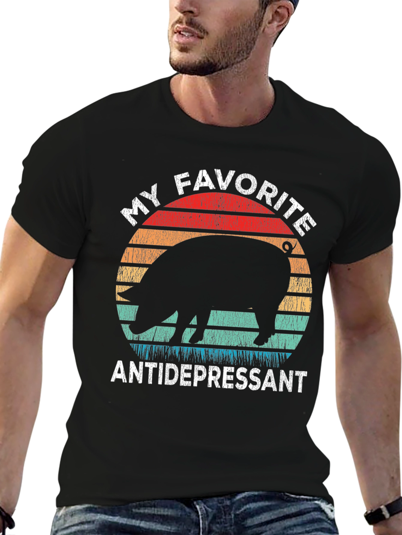 My Favorite Antidepressant Pig T-Shirt