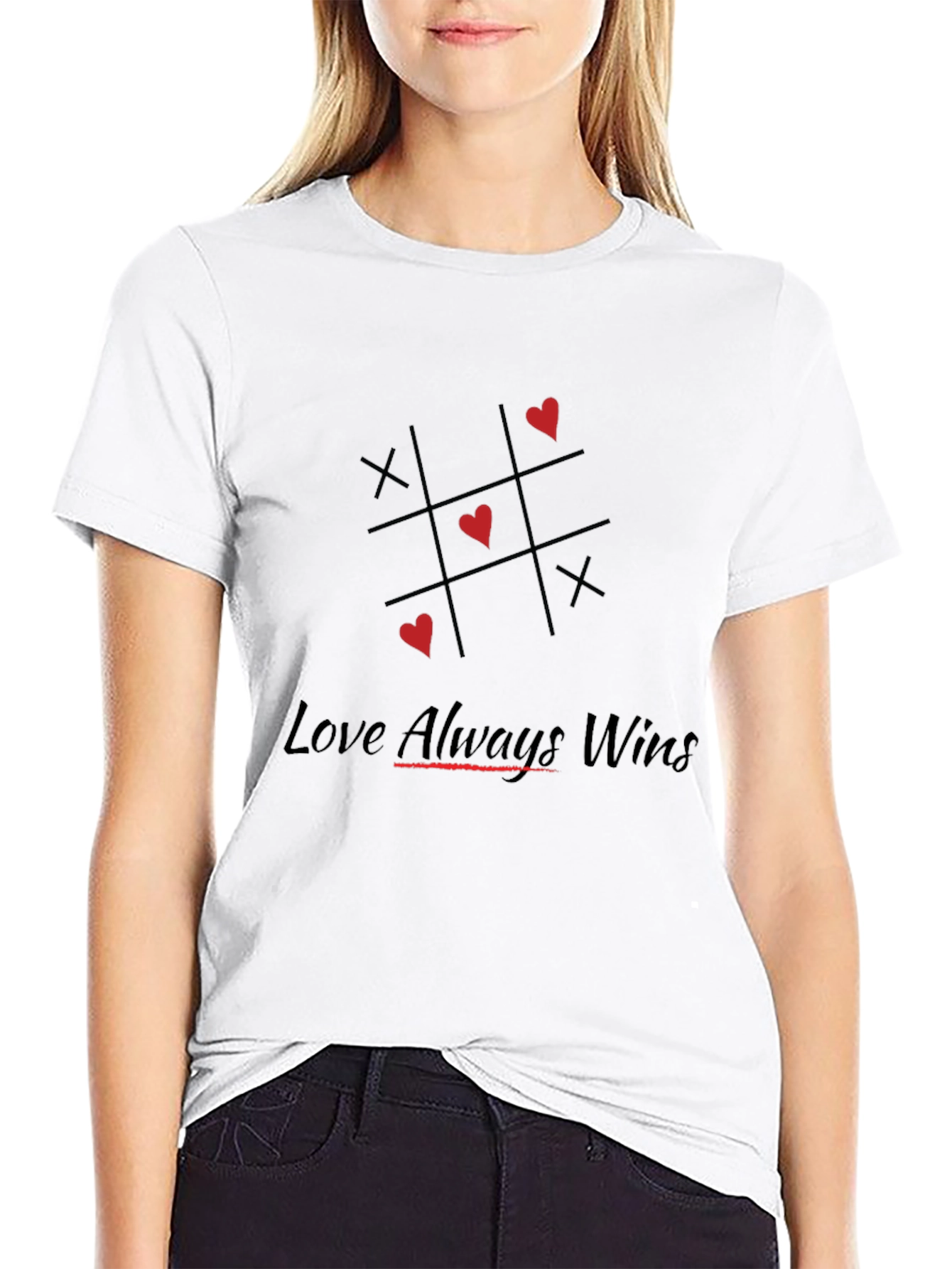 Love Always Wins Graphic Tee - Black
