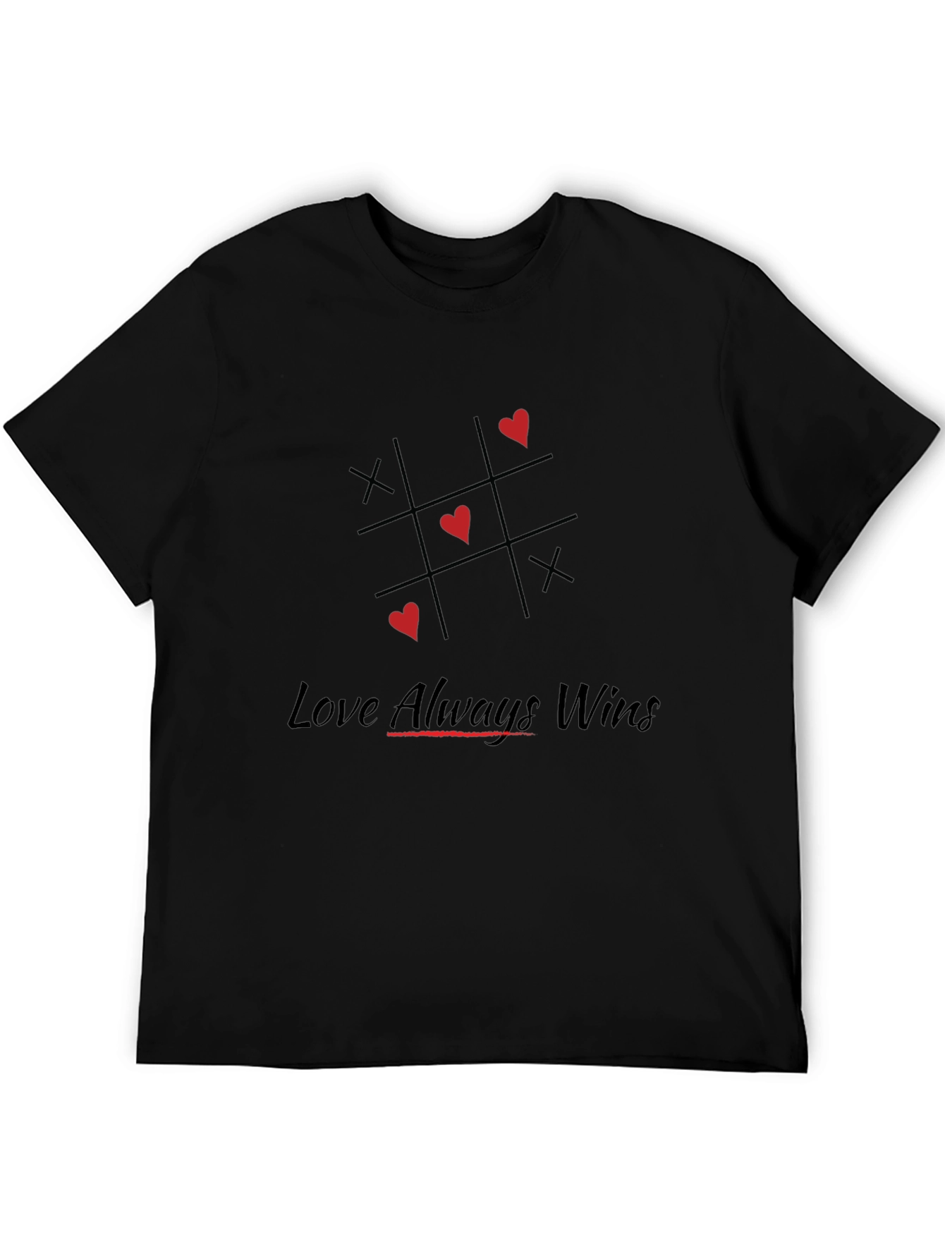 Love Always Wins Graphic Tee - Black