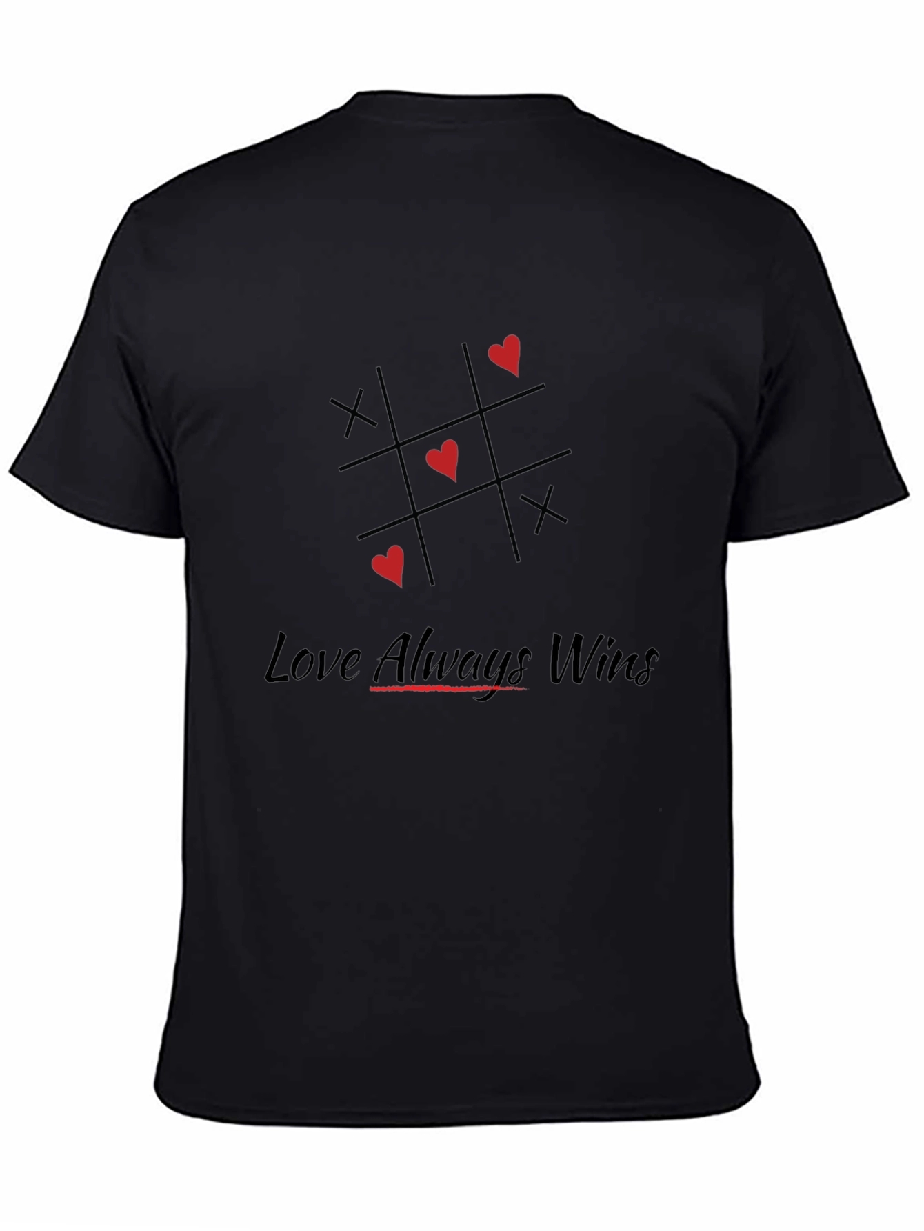 Love Always Wins Graphic Tee - Black
