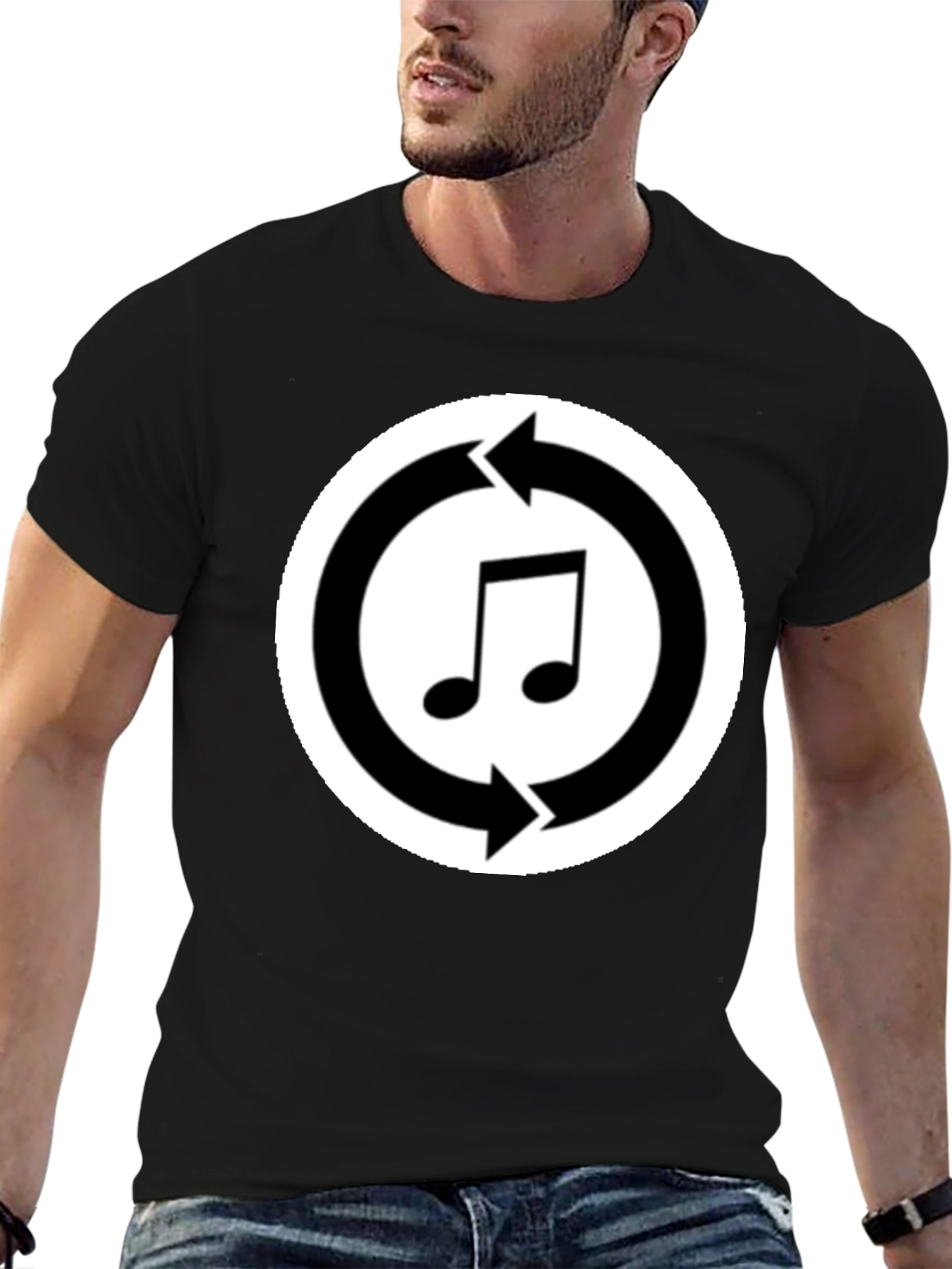 Musical Recycling Black T-Shirt