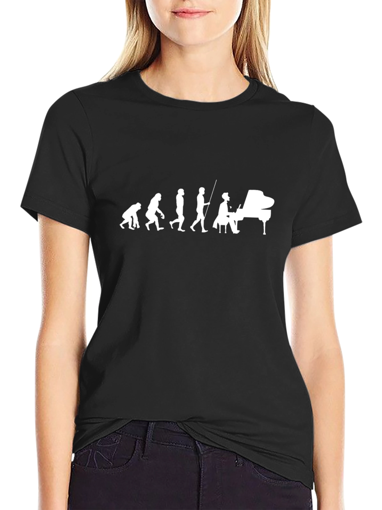 Evolution of Piano Player Tee