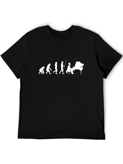 Evolution of Piano Player Tee