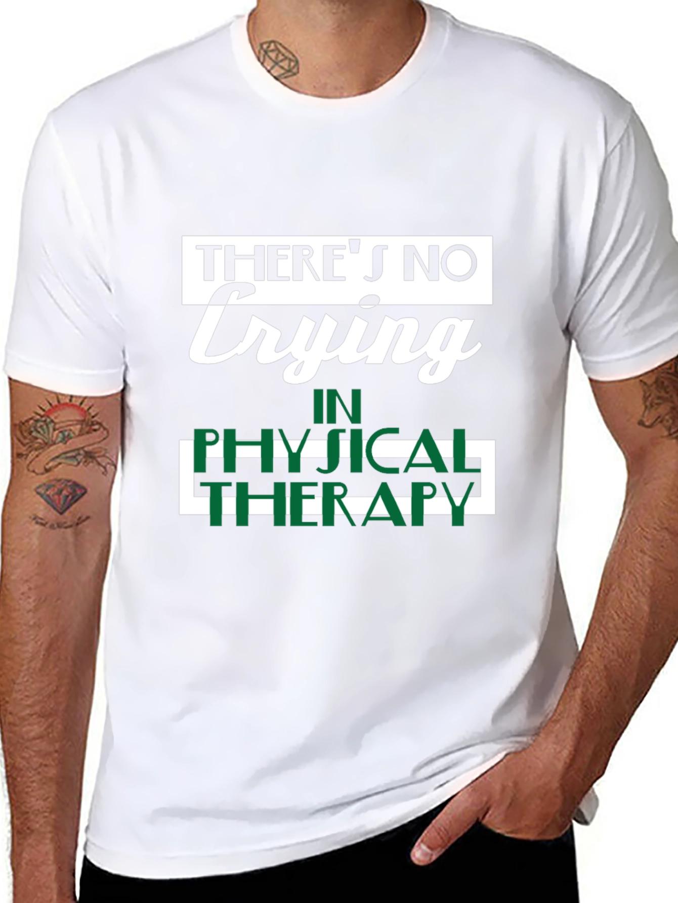 Funny Physical Therapy T-Shirt - No Crying!