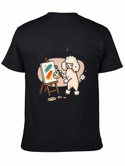 Paws and Brushes Dog Artist T-Shirt