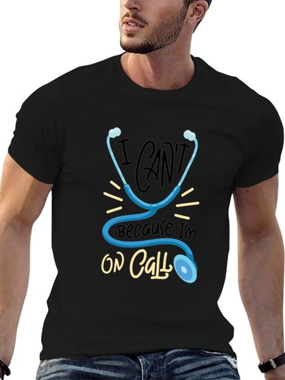 On Call Stethoscope Graphic T-Shirt
