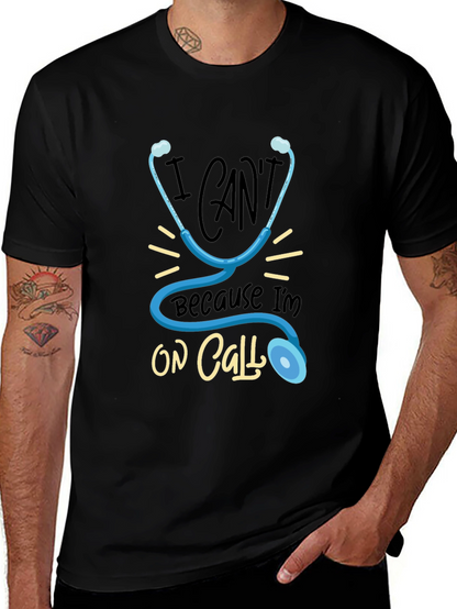 On Call Stethoscope Graphic T-Shirt