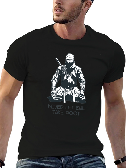 Ninja Graphic T-Shirt - Never Let Evil Take Root