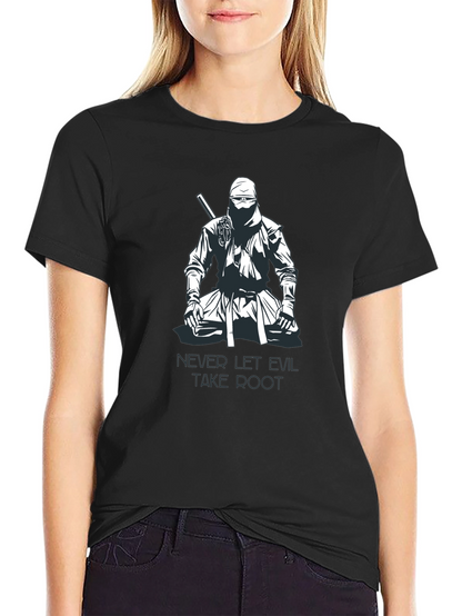 Ninja Graphic T-Shirt - Never Let Evil Take Root